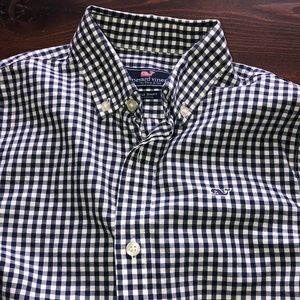 Boy’s Vineyard Vines Navy and White button up